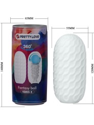 PRETTY LOVE - VENUS X MASTURBADOR MASCULINO MODELO 2 BRANCO