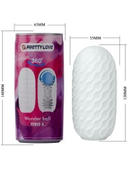 PRETTY LOVE - VENUS X MASTURBADOR MASCULINO MODELO 3 BLANCO