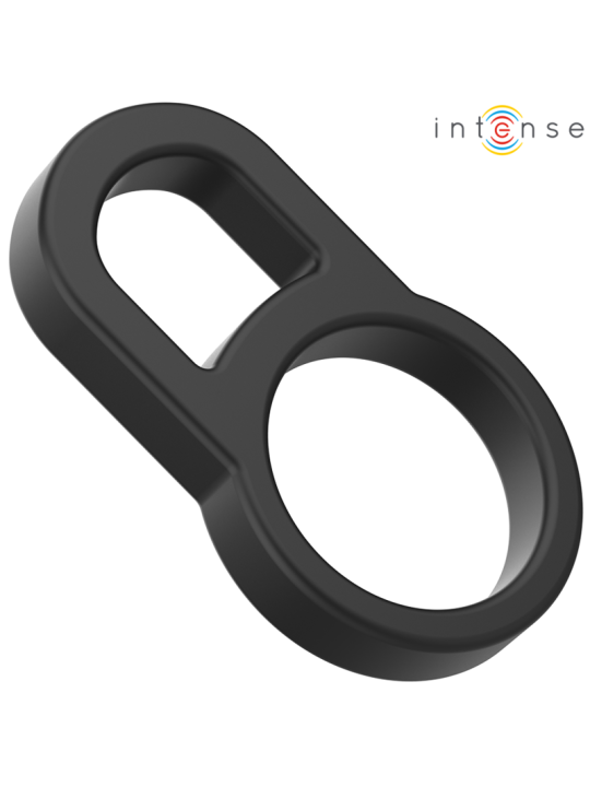 INTENSE - BOBBY DOUBLE ANNEAU PÉNIS EN SILICONE NOIR
