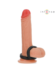 INTENSE - BOBBY DOUBLE ANNEAU PÉNIS EN SILICONE NOIR