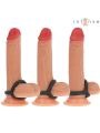 INTENSE - CARSON DOPPIO ANELLO PER PENE IN SILICONE MODELLO NERO 4