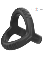 INTENSE - CARSON DOPPIO ANELLO PER PENE IN SILICONE MODELLO NERO 4