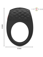 INTENSE - KLAVER VIBRERENDE PENISRING 10 VIBRATIES ZWART