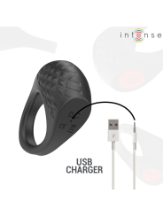 INTENSE - CLOVER VIBRATOR PENIS RING 10 VIBRATIONS BLACK