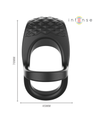 INTENSE - ALEX VIBRATOR DOUBLE PENIS RING 10 VIBRATIONS BLACK