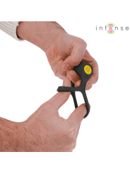 INTENSE - ALEX VIBRATOR DOUBLE PENIS RING 10 VIBRATIONS BLACK