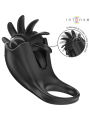 INTENSE - MABEL VIBRERENDE RING 10 VIBRATIES MET ZWARTE CLITORIS STIMU
