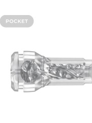 KIIROO - FEEL POCKET STROKER CRYSTAL POR KIIROO TRANSPARENTE