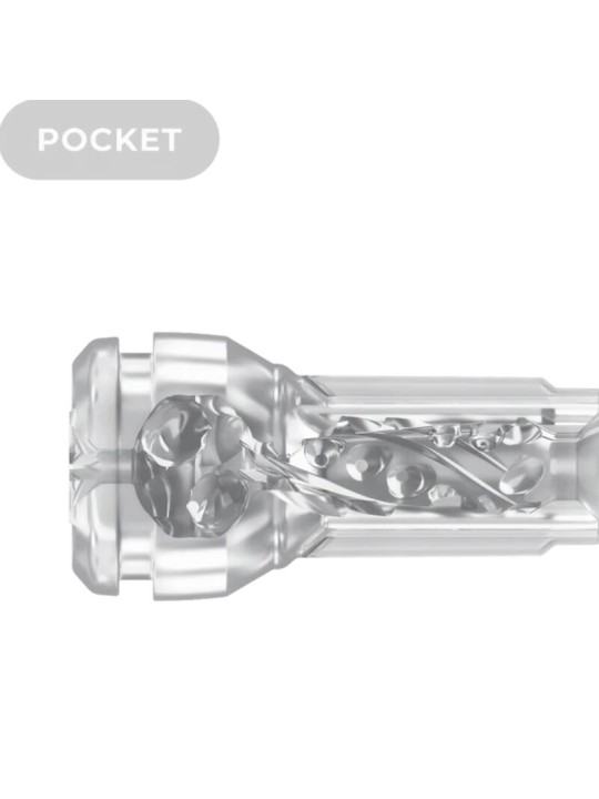 KIIROO - FEEL POCKET STROKER CRYSTAL POR KIIROO TRANSPARENTE