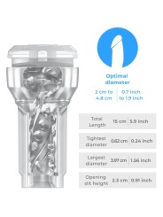 KIIROO - FEEL POCKET STROKER CRYSTAL POR KIIROO TRANSPARENTE