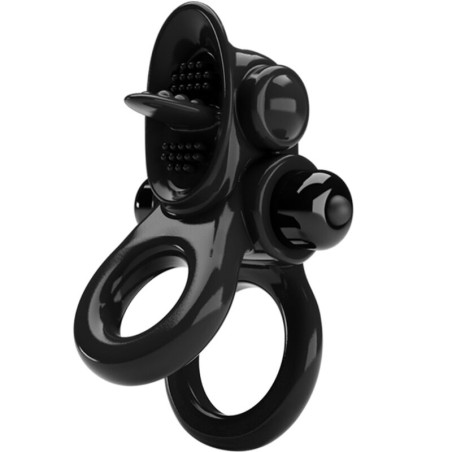 PRETTY LOVE - PASSIONATE RING DOBLE ANILLO VIBRADOR + ESTIMULADOR CLÍT