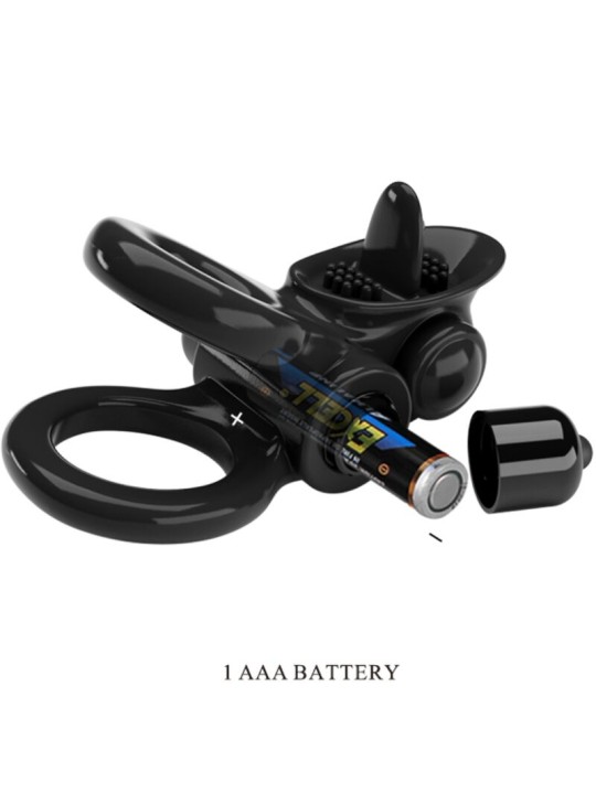 PRETTY LOVE - PASSIONATE RING DOUBLE ANNEAU VIBRANT + STIMULATEUR DE C