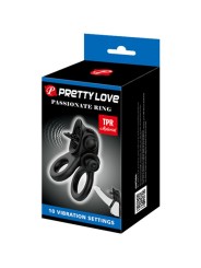 PRETTY LOVE - PASSIONATE RING DOUBLE VIBRATING RING + CLITORIS STIMULA
