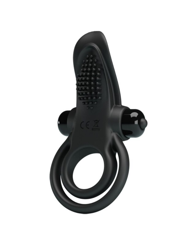 PRETTY LOVE - DOPPIO ANELLO VIBRANTE + STIMOLATORE CLITORIDEO 10 VIBRA
