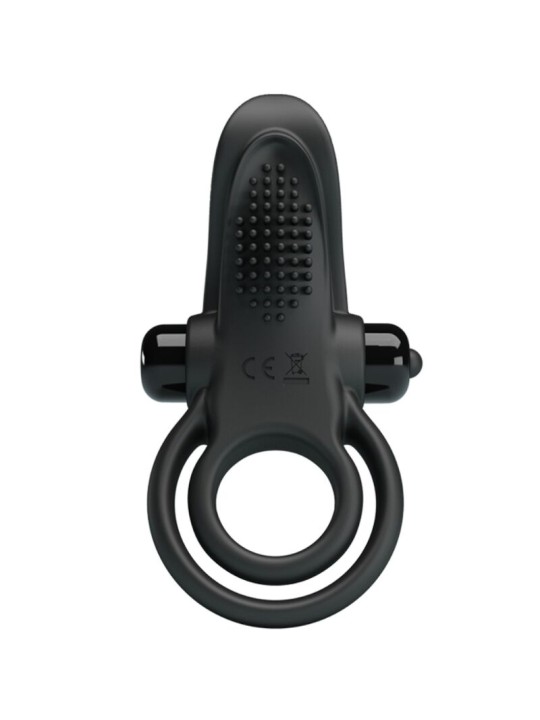 PRETTY LOVE - DOUBLE VIBRATING RING + CLITORIS STIMULATOR 10 VIBRATION