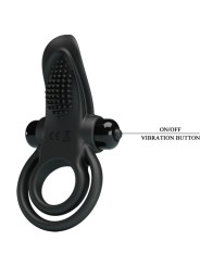 PRETTY LOVE - DOUBLE VIBRATING RING + CLITORIS STIMULATOR 10 VIBRATION