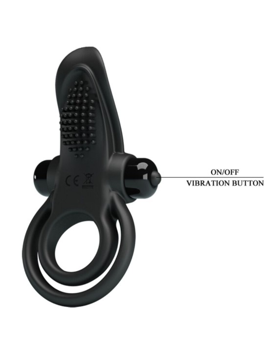 PRETTY LOVE - DOBLE ANILLO VIBRADOR + ESTIMULADOR CLÍTORIS 10 VIBRACIO