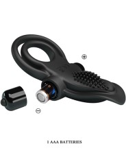 PRETTY LOVE - DOPPIO ANELLO VIBRANTE + STIMOLATORE CLITORIDEO 10 VIBRA