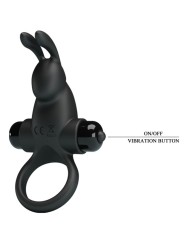 PRETTY LOVE - ANILLO VIBRADOR + ESTIMULADOR RABBIT CLÍTORIS 10 VIBRACI