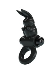 PRETTY LOVE - EXCITING RING ANILLO VIBRADOR RABBIT 10 VIBRACIONES NEGR
