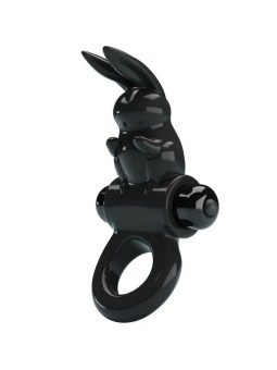 PRETTY LOVE - EXCITING RING RABBIT VIBRATOR RING 10 VIBRATIONS BLACK