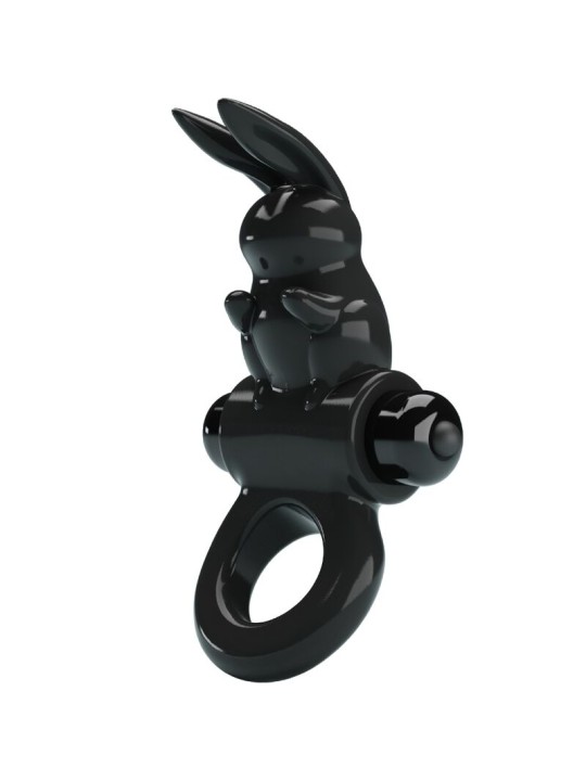 PRETTY LOVE - EXCITING RING ANILLO VIBRADOR RABBIT 10 VIBRACIONES NEGR