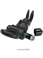 PRETTY LOVE - EXCITING RING RABBIT VIBRATOR RING 10 VIBRATIONS BLACK