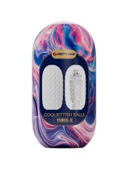 PRETTY LOVE - MASTURBADOR MASCULINO DE SILICONE COQUETTISH BALLS BRANC