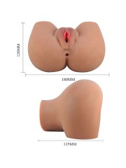 CRAZY BULL - VIBRADOR MILA BUTT COM CONTROLE REALISTA DE VAGINA E ÂNUS