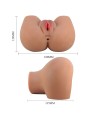CRAZY BULL - VIBRADOR MILA BUTT COM CONTROLE REALISTA DE VAGINA E ÂNUS