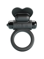 PRETTY LOVE - DEBONAIRE ANELLO VIBRANTE CONIGLIO 10 VIBRAZIONI NERO