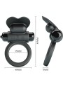PRETTY LOVE - DEBONAIRE VIBRATING RING RABBIT 10 VIBRATIONS BLACK
