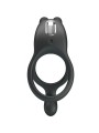 PRETTY LOVE - SETH DUBBEL VIBRERENDE RING KONIJN 7 VIBRATIES ZWART