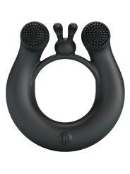 PRETTY LOVE - DAHLIA ANILLO VIBRADOR + ESTIMULADOR DE CLÍTOIS 12 VIBRA