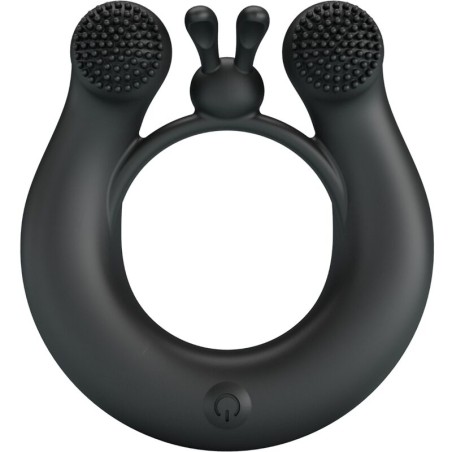 PRETTY LOVE - DAHLIA ANILLO VIBRADOR + ESTIMULADOR DE CLÍTOIS 12 VIBRA