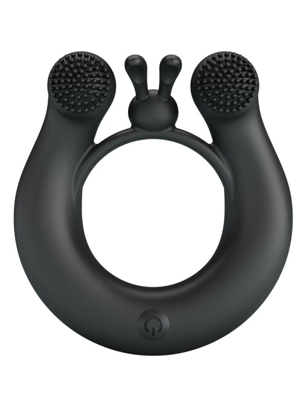 PRETTY LOVE - DAHLIA VIBRATING RING + CLITORIS STIMULATOR 12 VIBRATION