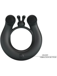 PRETTY LOVE - DAHLIA ANILLO VIBRADOR + ESTIMULADOR DE CLÍTOIS 12 VIBRA