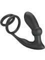PRETTY LOVE - ANEL PENIS EMONI + PLUG ANAL 12 VIBRAÇÕES PRETO