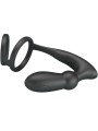 PRETTY LOVE - EMONI PENISRING + ANAL PLUG 12 VIBRATIONEN SCHWARZ