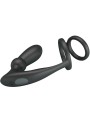 PRETTY LOVE - EMONI PENISRING + ANAL PLUG 12 VIBRATIONEN SCHWARZ