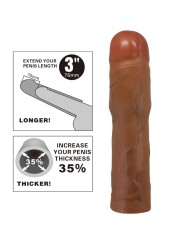 PRETTY LOVE - KYLIAN PENIS SLEEVE MET 7,6 CM VERLENGING MULATTO