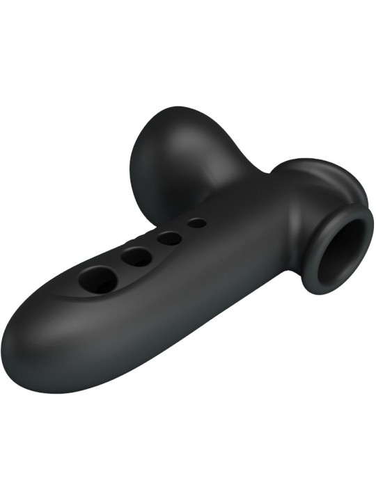 PRETTY LOVE - CRANE PENIS SLEEVE MET AIRBAG ZWART