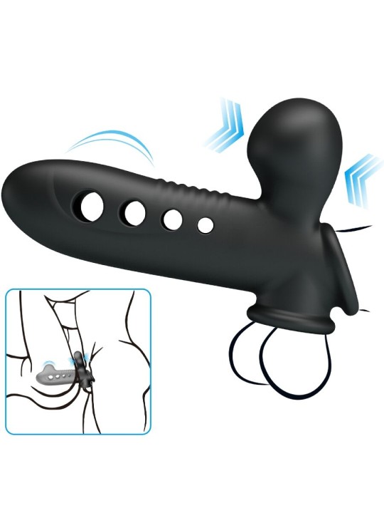 PRETTY LOVE - CRANE FUNDA PARA PENE CON AIRBAG NEGRO