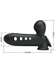 PRETTY LOVE - CRANE FUNDA PARA PENE CON AIRBAG NEGRO