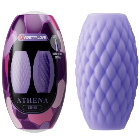 PRETTY LOVE - ATHENA EROS PAARSE SILICONEN MANNELIJKE MASTURBATOR