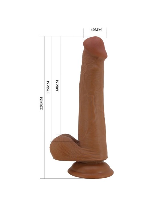 PRETTY LOVE - GROSSER REALISTISCHER DILDO 22 CM BRAUN