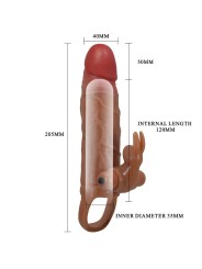 PRETTY LOVE - OSMAR PENIS SLEEVE + VIBRERENDE CLITORIS STIMULATOR
