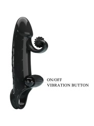ROMANCE - FUNDA PARA PENE CON VIBRACIÓN NEGRO