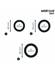 ADDICTED TOYS - SET SILIKONRINGE MODELL 1