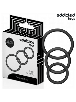 ADDICTED TOYS - SET OF SILICONE RINGS MODEL 2